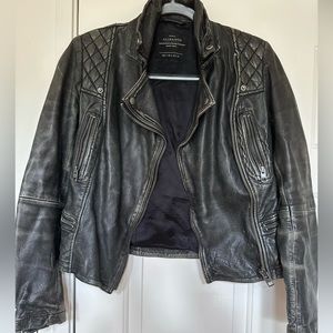 All Saints moto leather jacket